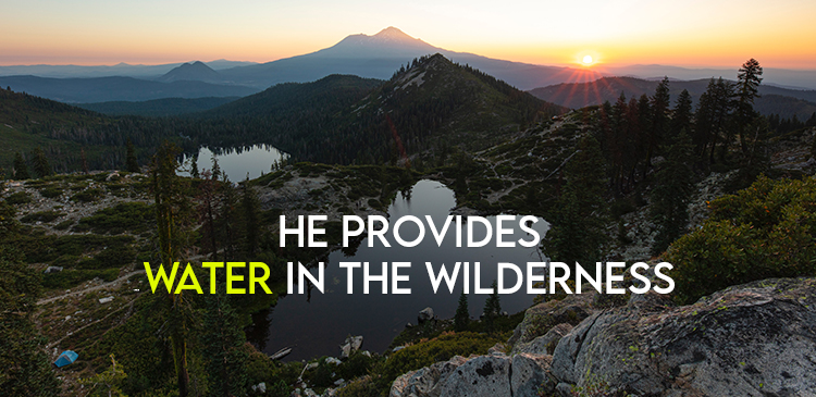 Begin your day right with Bro Andrews life-changing online daily devotional "He Provides Water in the wilderness" read and Explore God's potential in you.